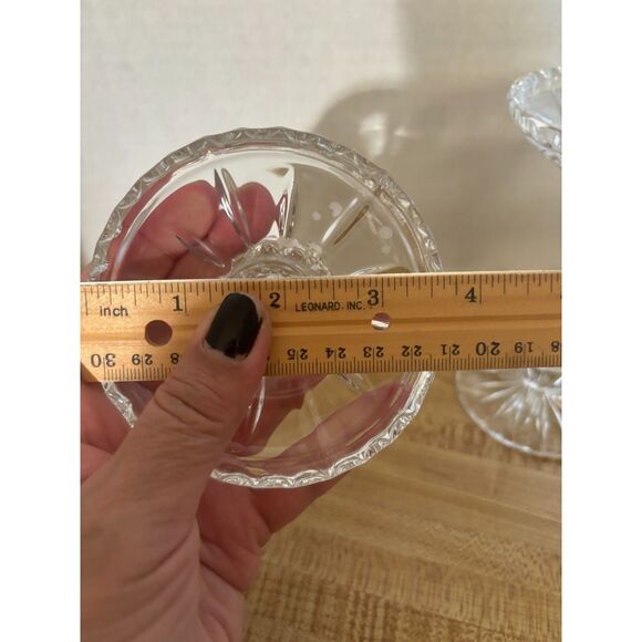 2 Nachtmann Bleikristal Candliere 6" Candle Stick Holders King Edward Pattern - Picture 13 of 15